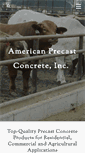 Mobile Screenshot of americanprecastconcrete.com