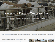 Tablet Screenshot of americanprecastconcrete.com